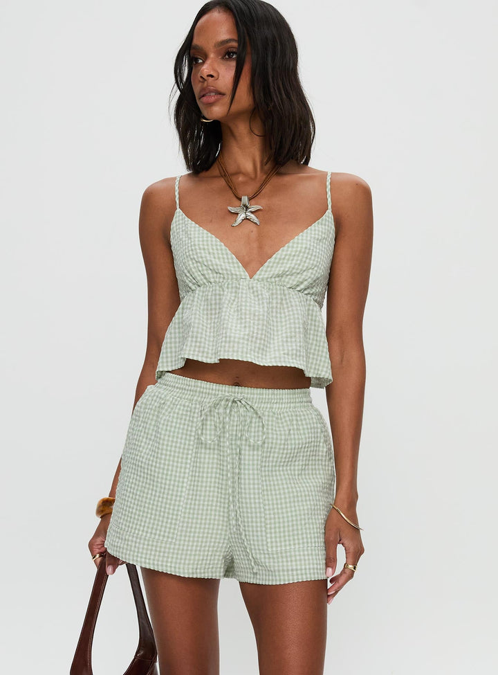 Lille Set Grün Gingham
