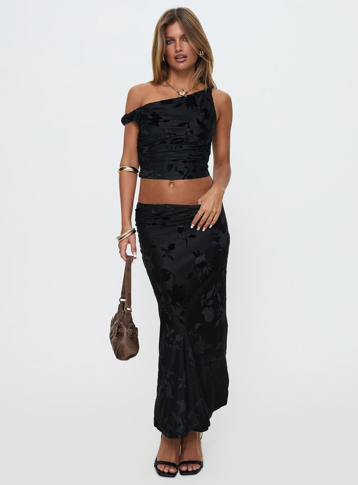 Look At You Go Asymmetrisches Set Schwarz