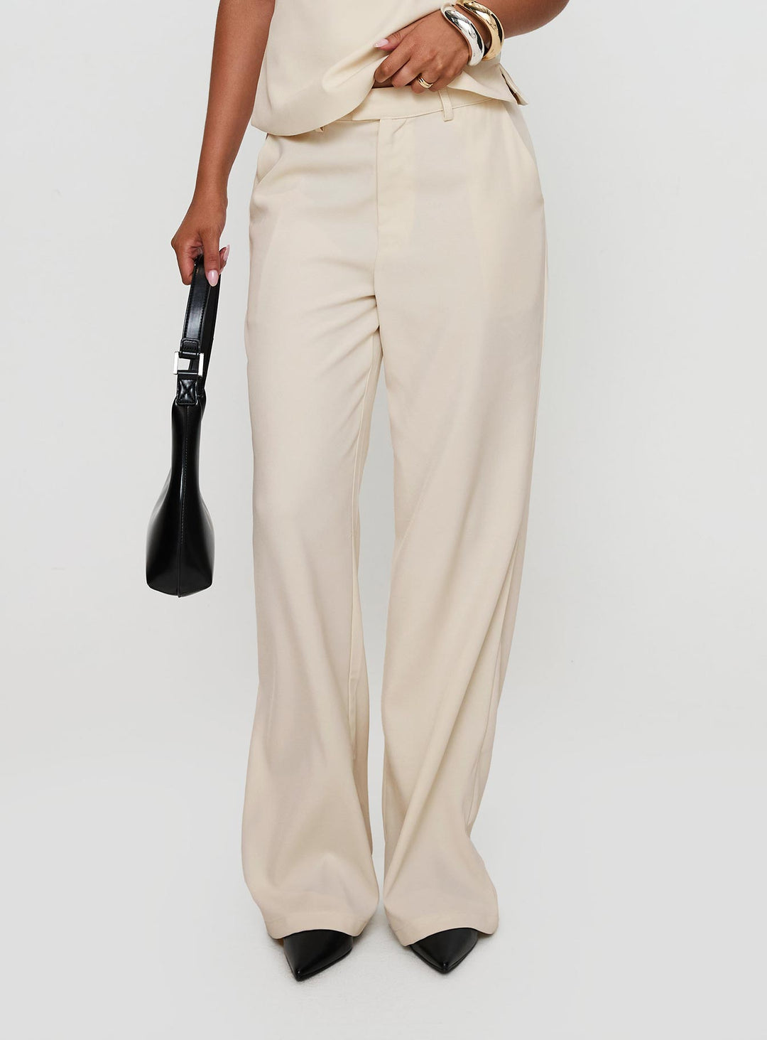 Irresistible Wide Leg Pant Creme Petite