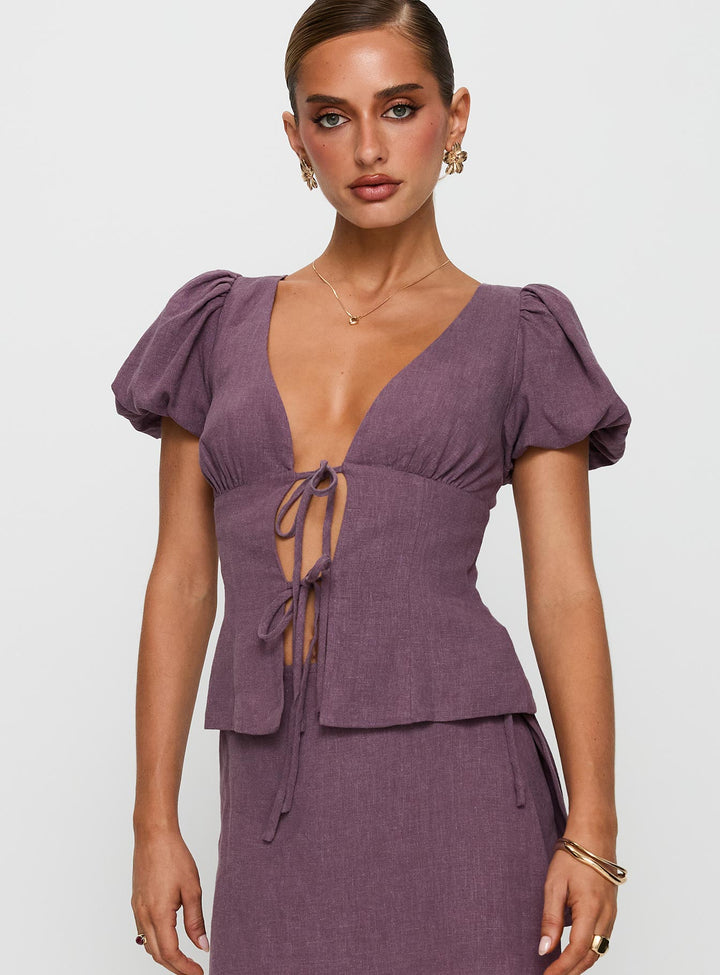 Blusentop Wilhelmina Mauve