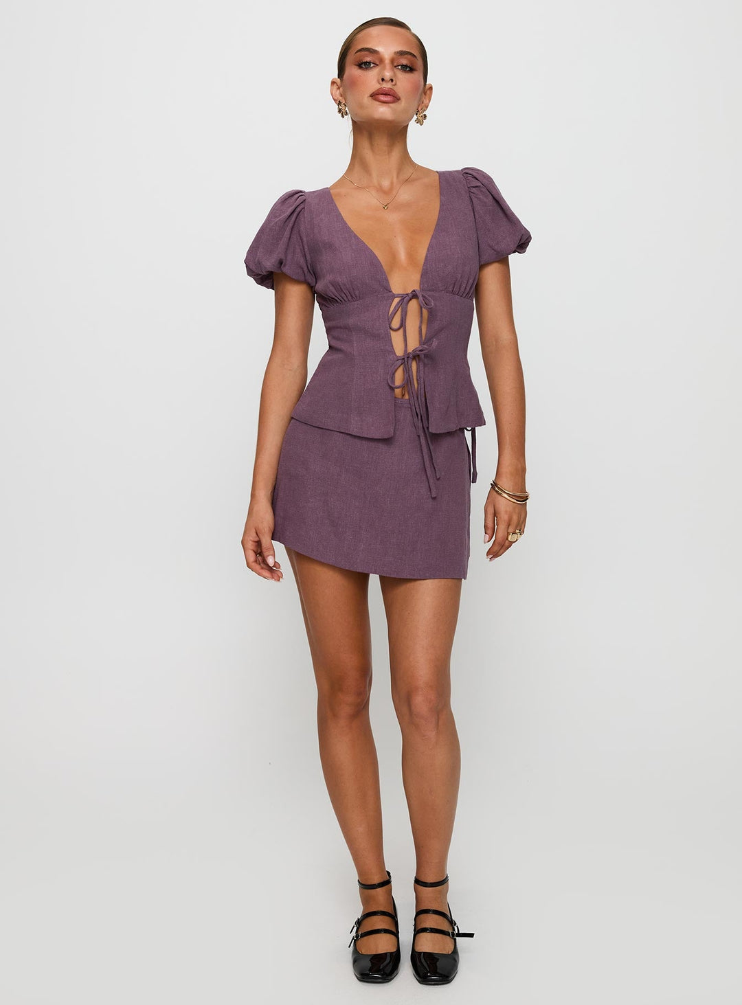 Blusentop Wilhelmina Mauve