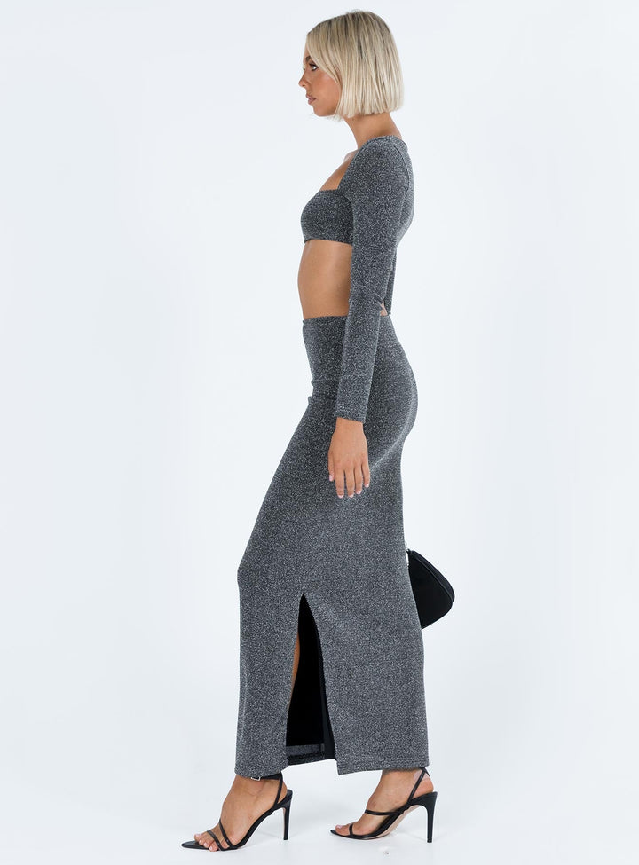 Reina Set Black Glitter
