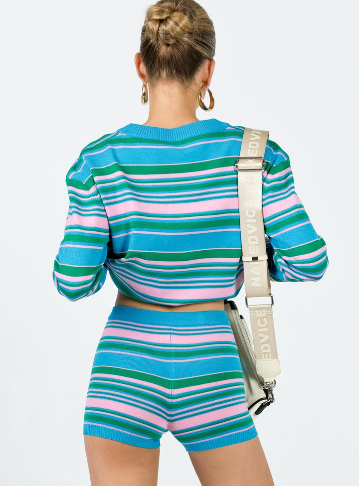 Tallow Knit Stripe Shorts Multi