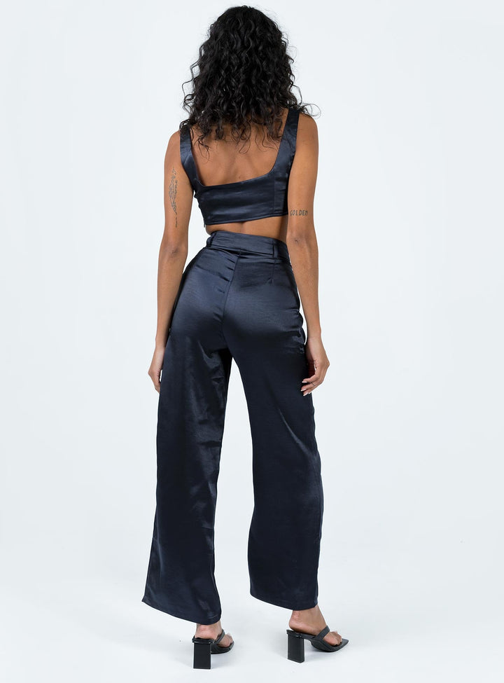 Huxley Satin Set Navy