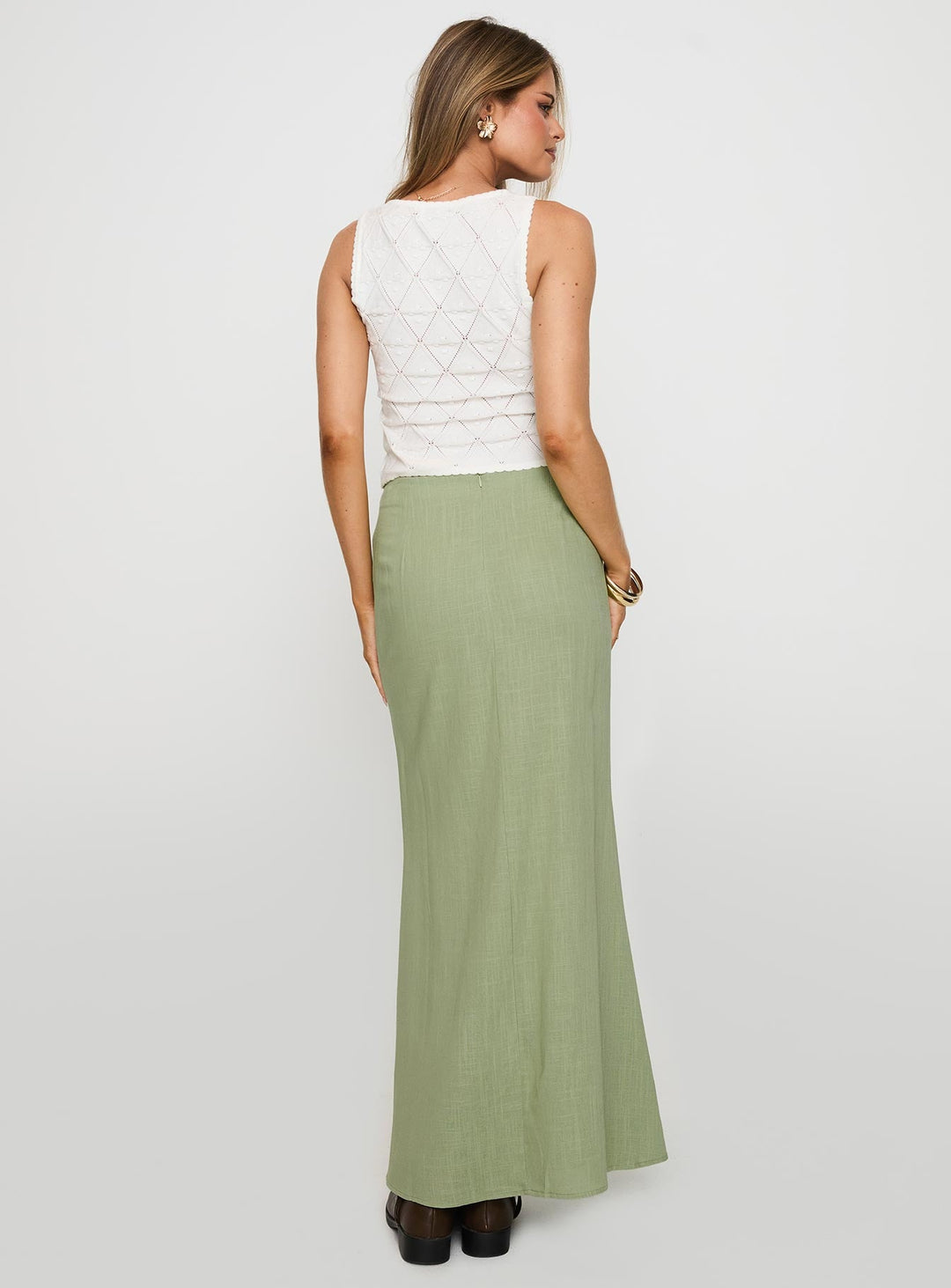 Giulia Knit Top White