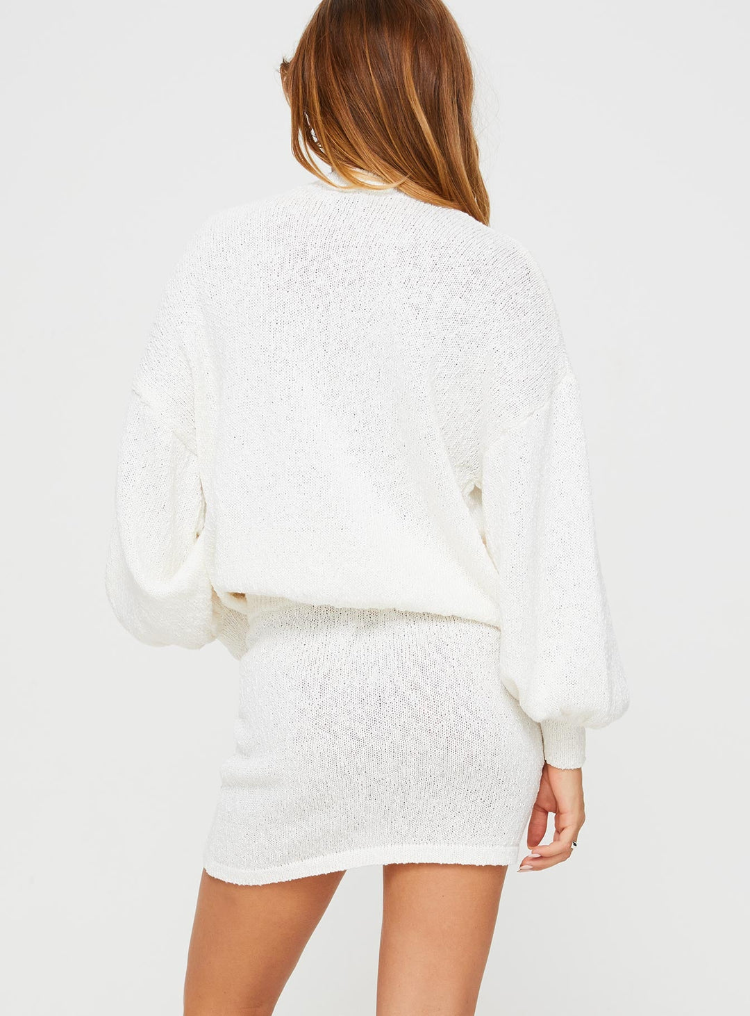 Zetna Knit Set White