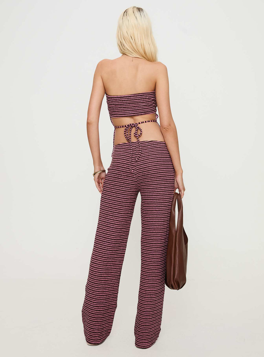 Televize Pants Brown / Pink