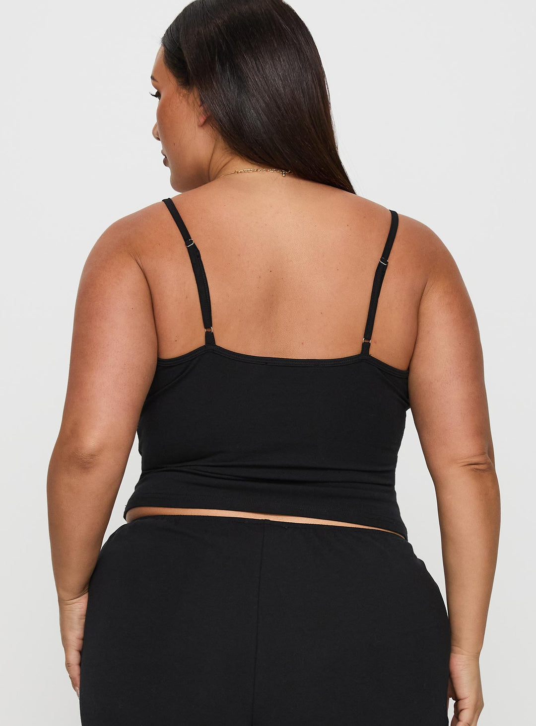 Lullabies Jersey-Camisole-Top Schwarz Curve