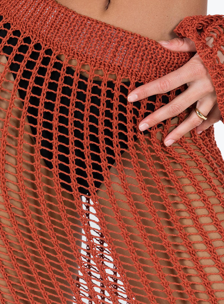 Florence Maxi Skirt Sienna Red