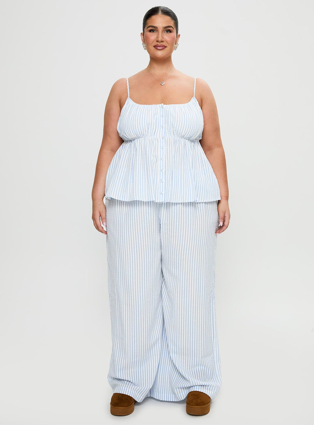 Cassini Set Blue Stripe Curve