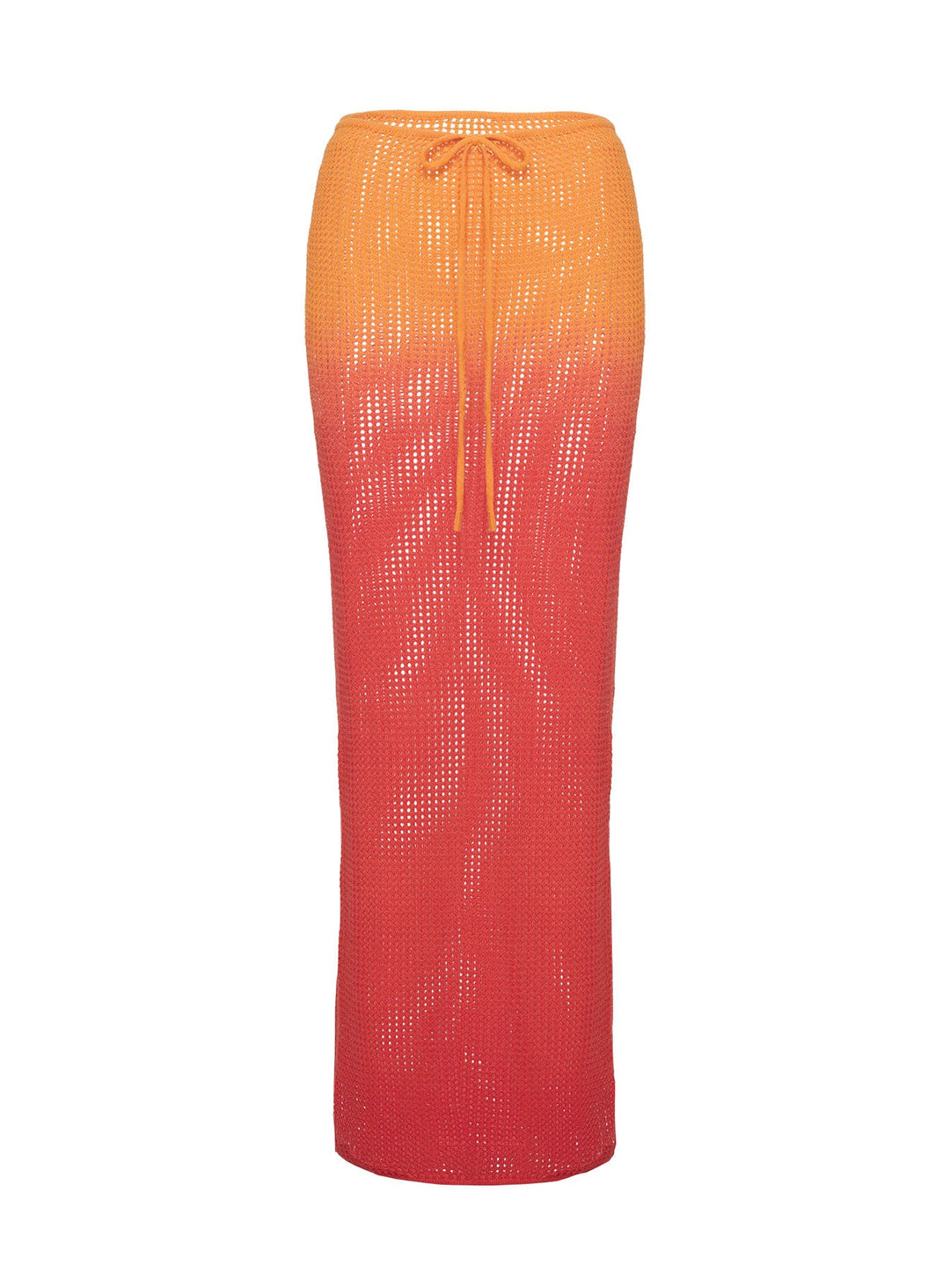 Auralia Knit Maxi Skirt Orange
