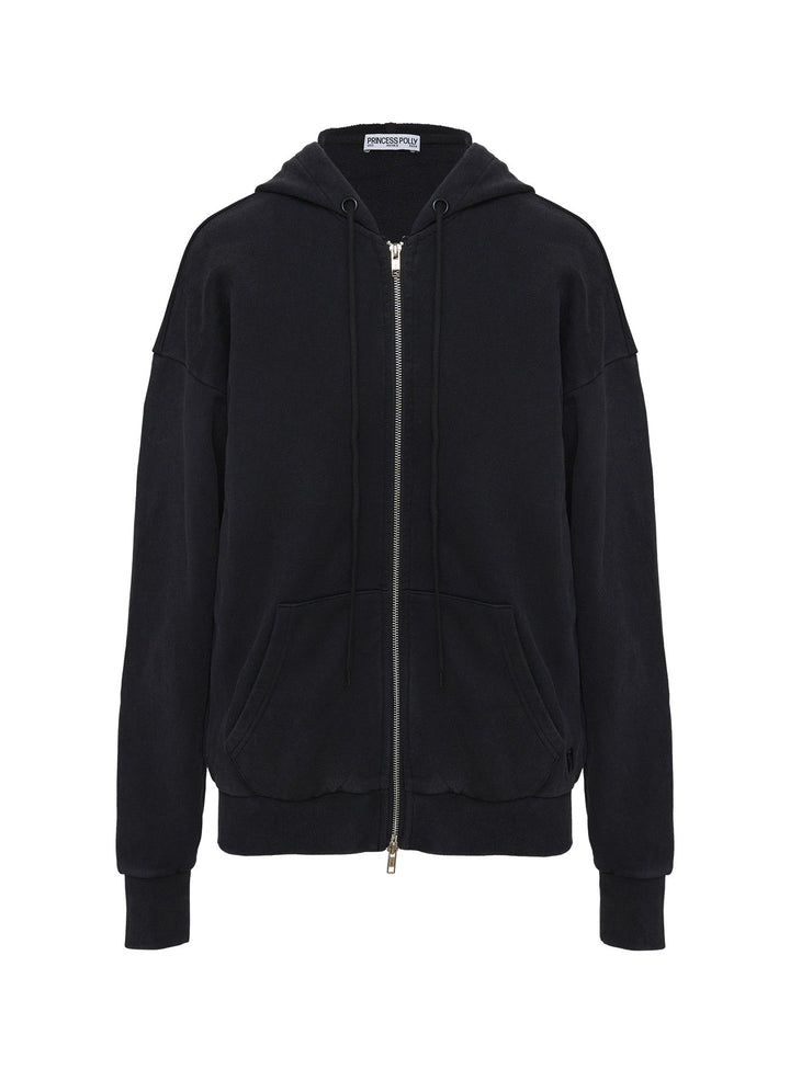 All Day Oversized  Hoodie Washed Black