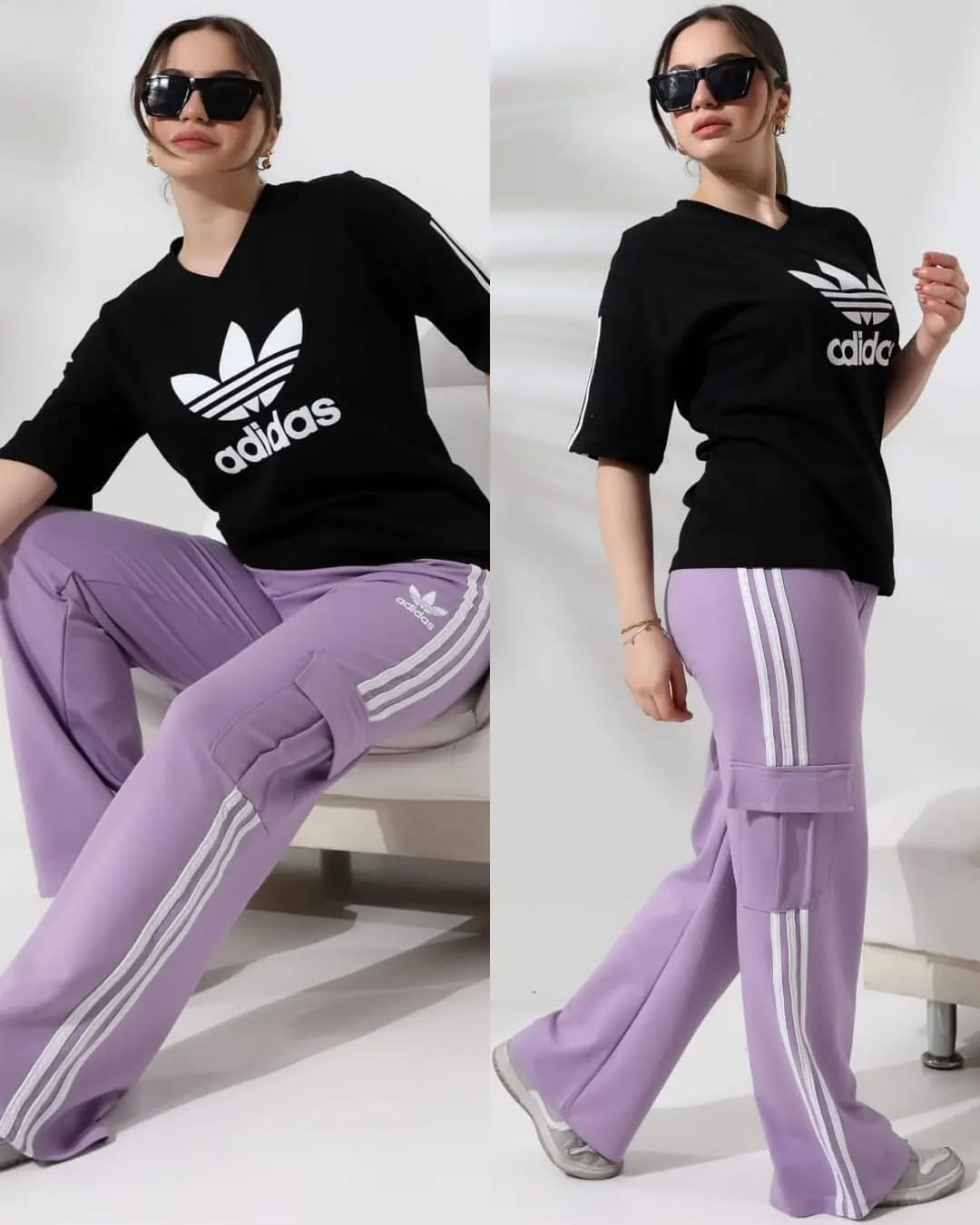 Adidas Urban Stripes™ Women's Set – Streetwear That Combines Style & Comfort Effortlessly!