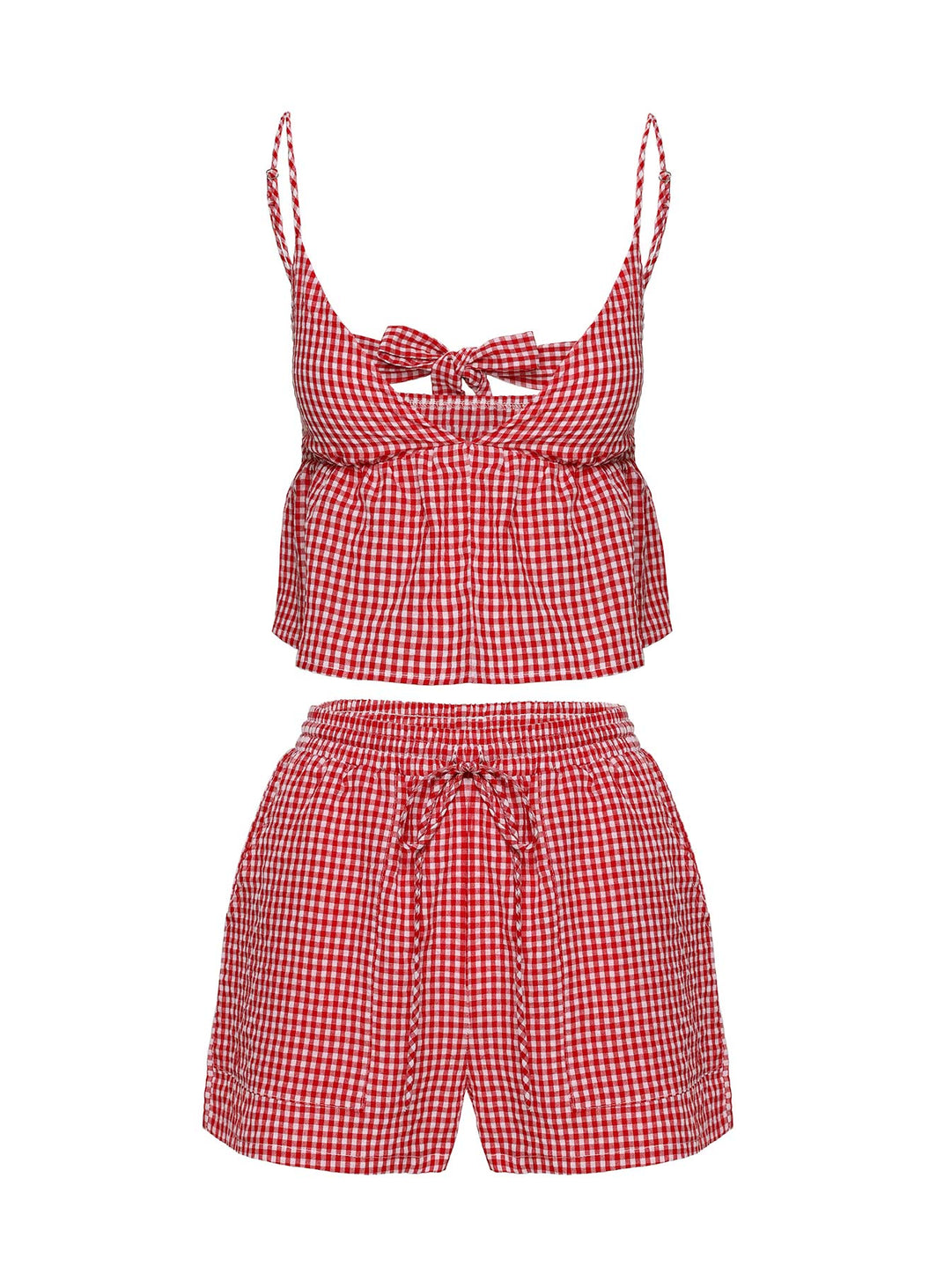 Lille Set Rot Gingham